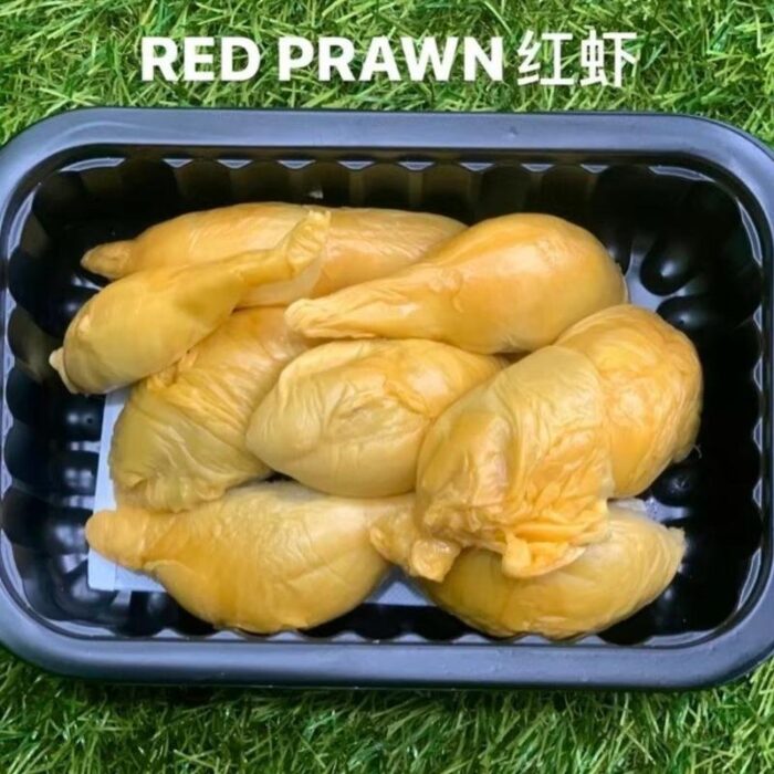 The last day’s promotional price for farm direct sales Each person is limited to one purchase【AH WEN CRAZY DEALISAME DAY,6-10PM DELIVERY】1/3+1/5+2 Box FRESH Red Prawn Unshelled Durian 400g/Box