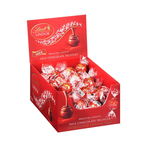 【Flash Sale】Lindt LINDOR 25.4 oz 60 Count Milk Chocolate Truffles