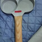 1pc Household Maifanshi 4-Compartment Non-Stick Aluminum Frying Pan with Wooden Handle - Multi-Use Breakfast Eggs, Hamburgers, Steaks & Shrimp Cookware, Even Heat Distribution, Easy Clean, Multicompartment Cooker | Ergonomic Kitchenware | Easyclean Surface photo review
