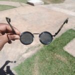 Fashionable Adjustable Sunglasses: Suitable for retro punk parties, sunshade, sun protection and festivals like Easter, graduation season, Halloween and Christmas. With aluminum-magnesium lenses, alloy frames, a glasses case and a lens cloth. photo review