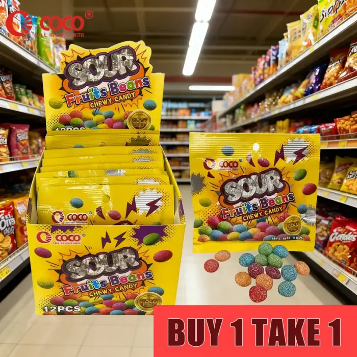 ⭐ BUY 1 TAKE 1! COCO Sour Fruity Chewy Candy – 12 Packs Value Bundle · Over 25,000 Sold Nationwide!