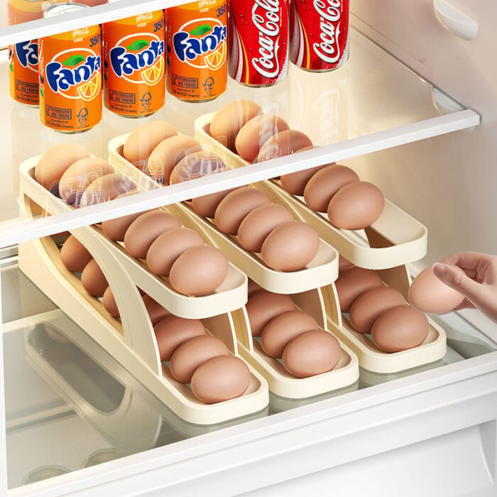 2025 New Automatic Roll-Down Double-layer Egg Dispenser