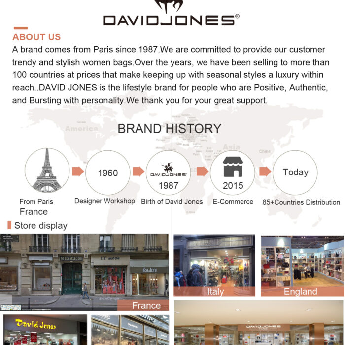 DavidJones Women's Medium PU Leather Tote Bag