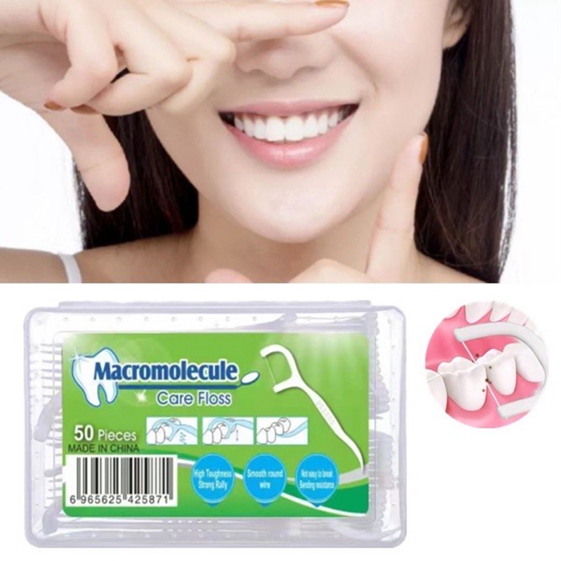 🦷 Clean Teeth Instantly! 500pcs Dental Floss Sticks – Malaysia Ready Stock 🇲🇾