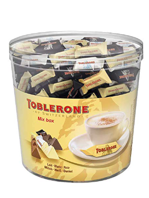 Toblerone Mix Box Klarsichtdose 904 g (mind. 113 Toblerone)