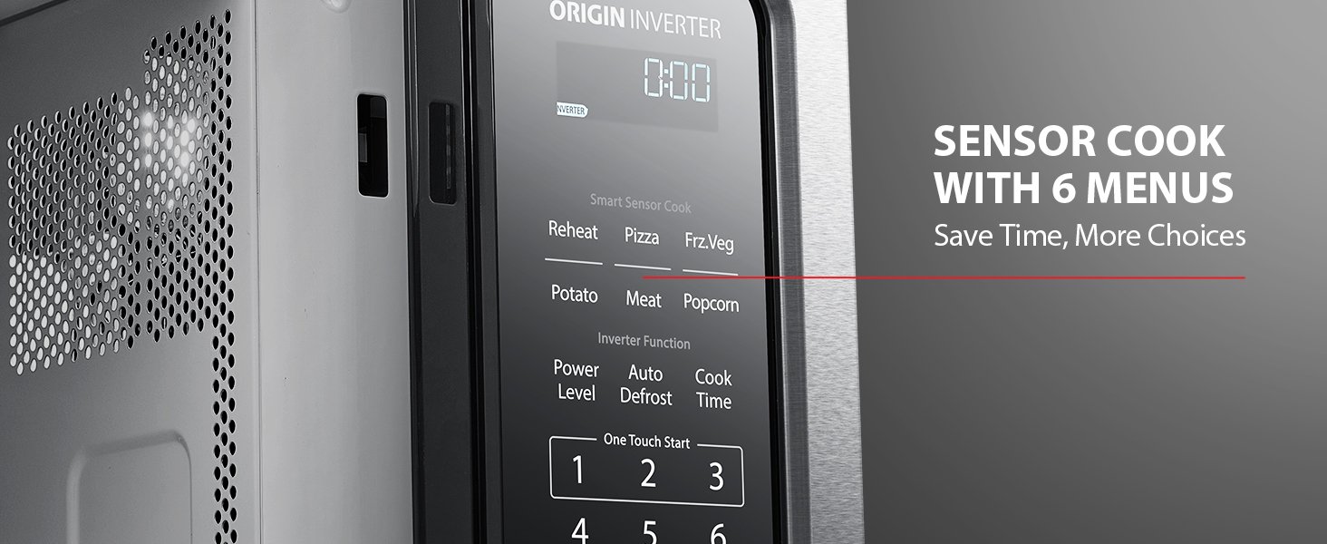 TOSHIBA ML-EM45PIT(BS) Countertop Microwave Oven with Inverter Technology. Kitchen Essentials. Smart Sensor. Auto Defrost. 1.6 Cu.ft. 13.6 Removable Turntable. 33lb.&1250W. Black Stainless Steel