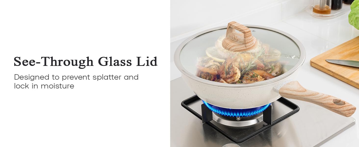 【One Day Only】17 Pcs Pots and Pans Set Non Stick Kitchen Cookware Sets