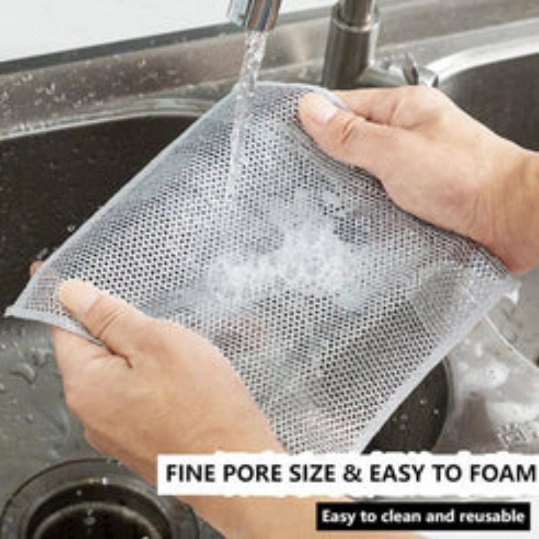 Super Effective Wire Dishcloth – Removes Grease Fast, Safe on All Pans, Long-Lasting Design (Buy 10 Get 10 Free)