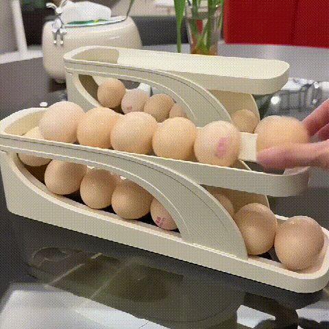 2025 New Automatic Roll-Down Double-layer Egg Dispenser