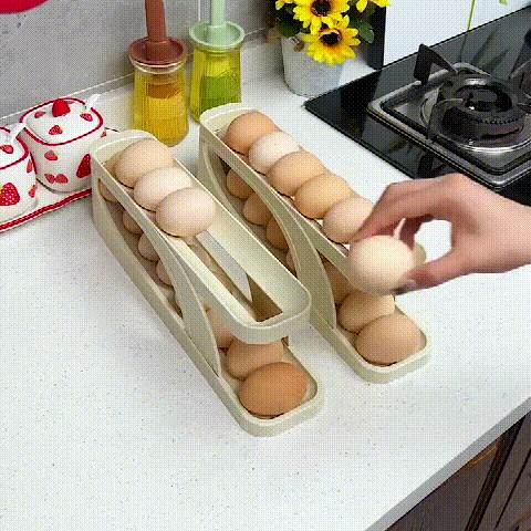 2025 New Automatic Roll-Down Double-layer Egg Dispenser